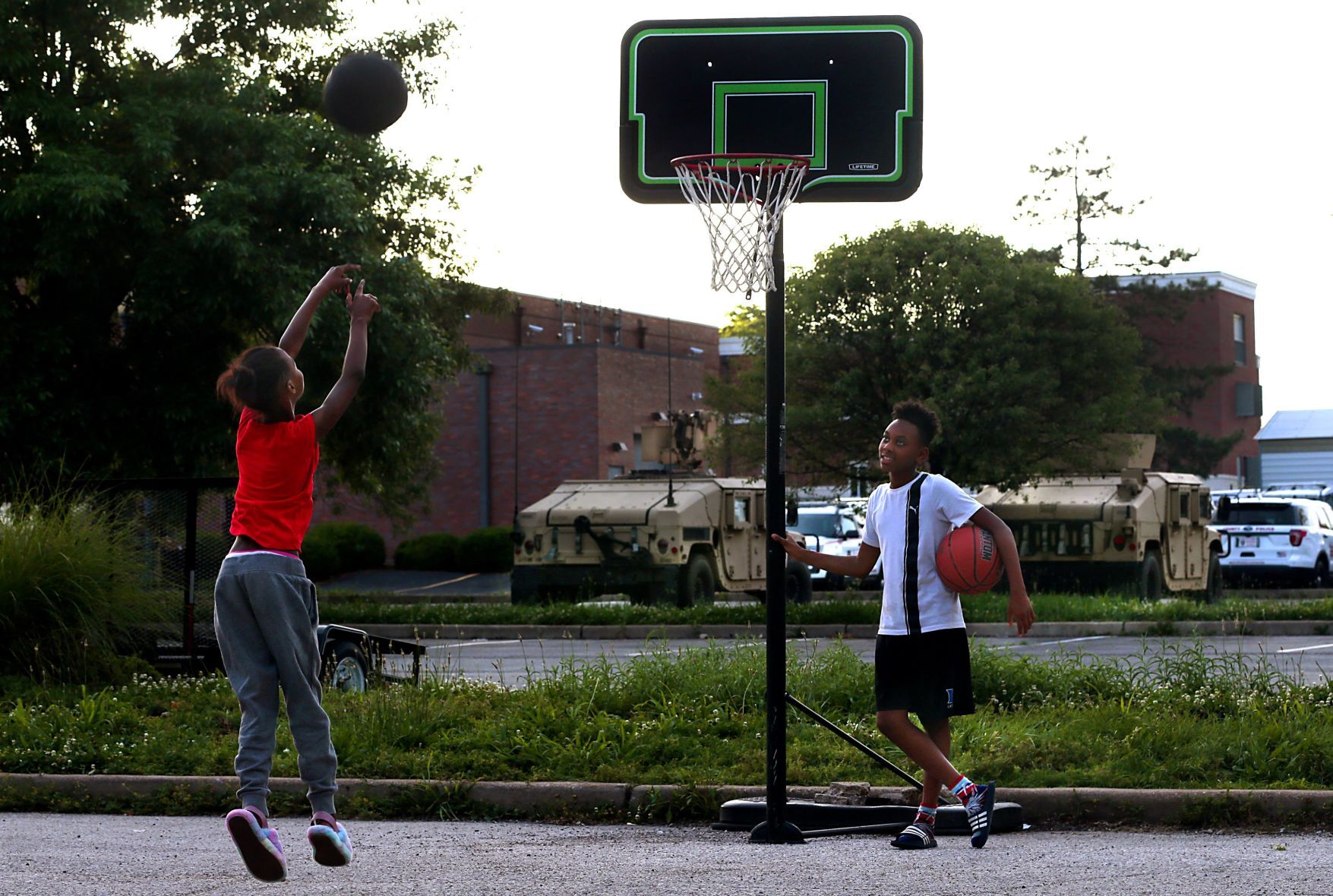 A quiet night in Ferguson